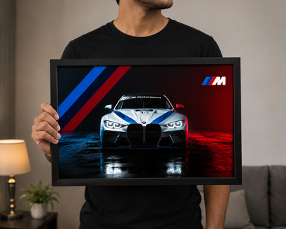 BMW M Series Premium Wall Frame (Black Frame)